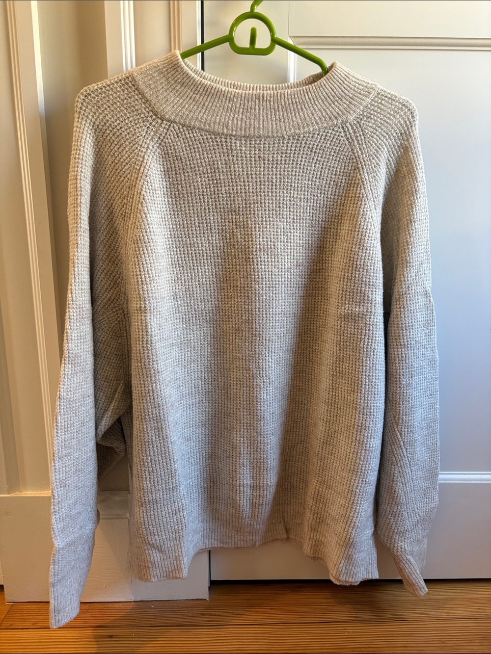 GAP Cream Waffle-Knit Sweater